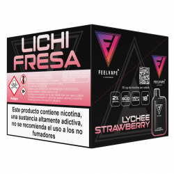FeelVape Lychee Strawberry 600 Puff